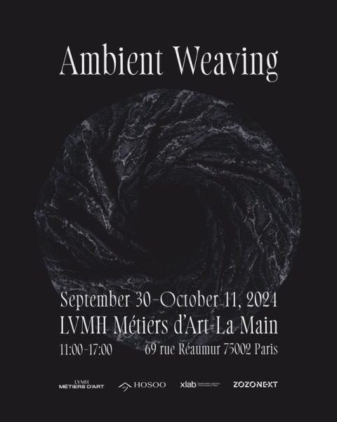 LVMH メティエ ダール パリのショールームにて 細尾、東京大学、ZOZO NEXTによる 特別展「Ambient Weaving」を開催